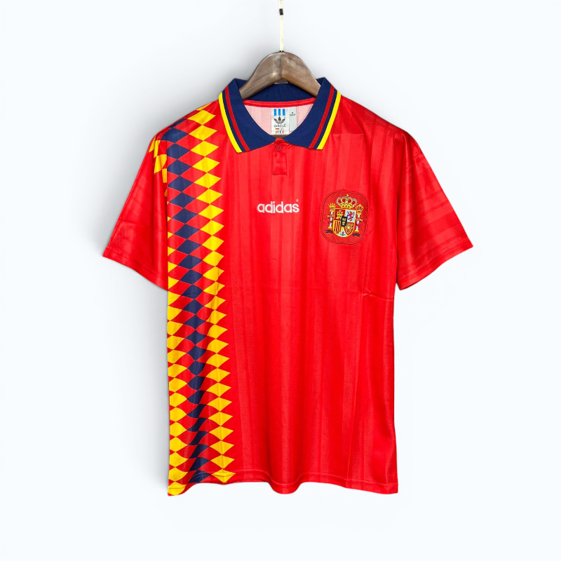 Spain 1994 Retro Home Jersey – Classic Red (Adidas Vintage)